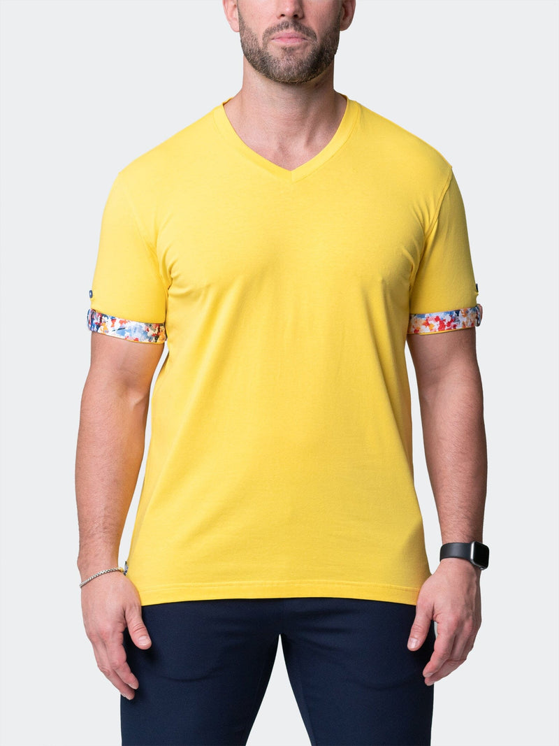 V-Neck VivaldiSolidSplash Yellow