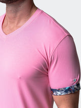 V-Neck VivaldiSolidTrip Pink View-3