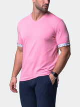 V-Neck VivaldiSolidTrip Pink View-4