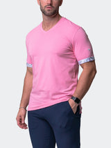 V-Neck VivaldiSolidTrip Pink View-5