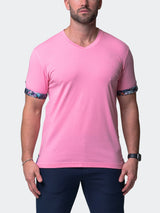 V-Neck VivaldiSolidTrip Pink View-1