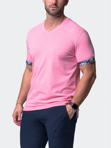 V-Neck VivaldiSolidTrip Pink View-9