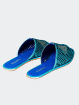 Women's ShoeSlide MermaidMeshBlue View-4