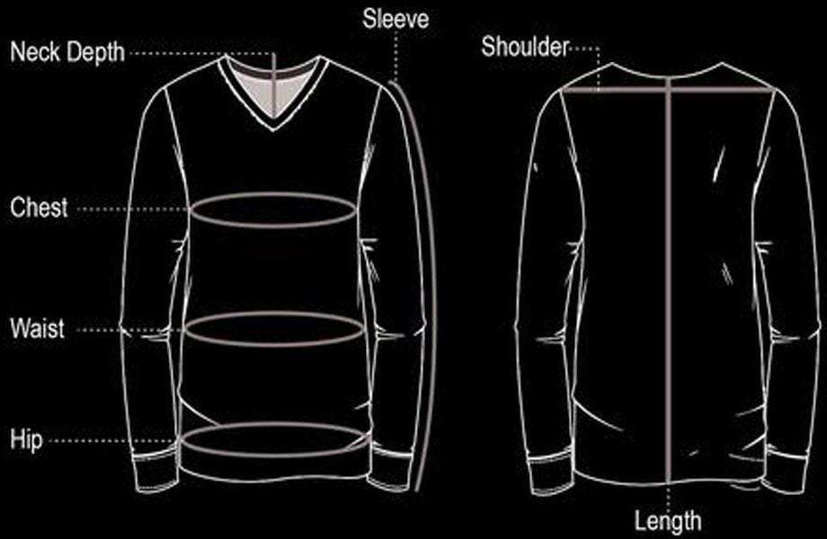 Vneck Size Chart